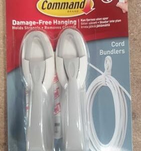 Command Cord Bundlers, Cord Organizer, 2-Bundlers Per Pack, Sold As 2 Packs (17304-ES)