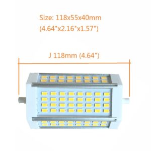 R7S LED J118 118mm Dimmable Bulb 30W Warm Light 3000k AC120V 3000LM Double Ended J LED Floodlight for R7S 200W 300w 400w Halogen Replacement (3000k warm light)