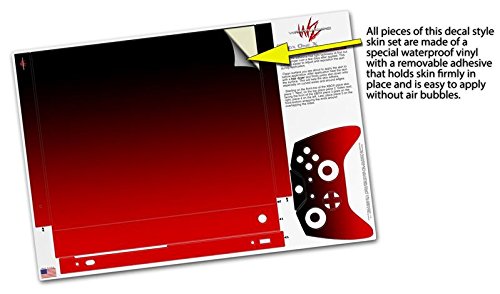 WraptorSkinz Decal Vinyl Skin Wrap Compatible with Xbox One X Console and Controller - Smooth Fades Red Black