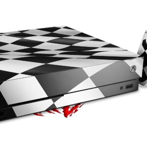 WraptorSkinz Decal Vinyl Skin Wrap Compatible with Xbox One X Console and Controller - Checkered Racing Flag