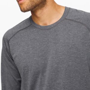 Lululemon Mens Metal Vent Tech Long Sleeve Shirt (Deep Coal Black, M)