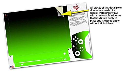 WraptorSkinz Decal Vinyl Skin Wrap Compatible with Xbox One X Console and Controller - Smooth Fades Green Black