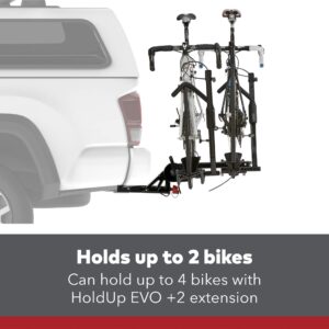 YAKIMA, HoldUp EVO Tray-Style Hitch-Mounted Bike Rack for Cars, SUVs, Trucks and More, Carries 2 Bikes, Fits 1.25” Hitches, 1 1/4 in