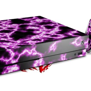 WraptorSkinz Decal Vinyl Skin Wrap Compatible with Xbox One X Console and Controller - Electrify Hot Pink