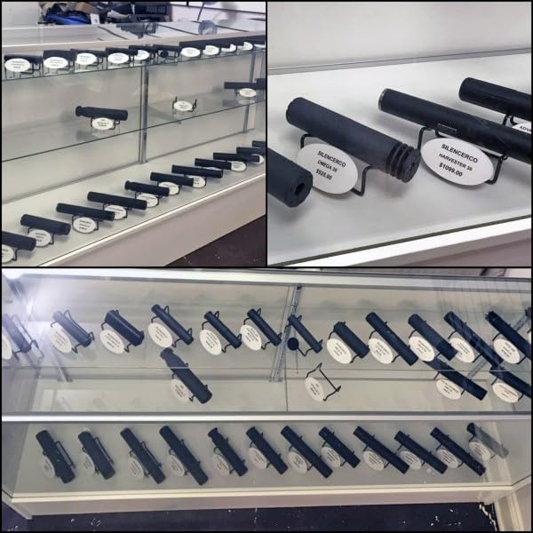 Gun Storage Solutions Scopes, Knives, Suppressors, Silencers, and Flashlights Display Stand - 10 Pack