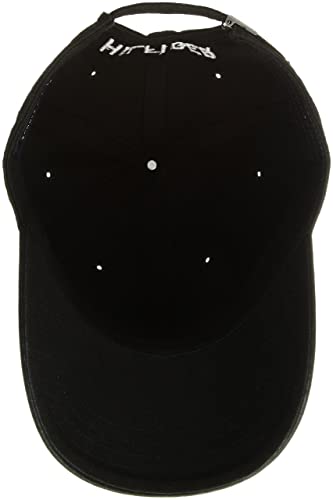 Tommy Hilfiger Men's Dad Hat Billy Corner Flag Cap, Black, O/S