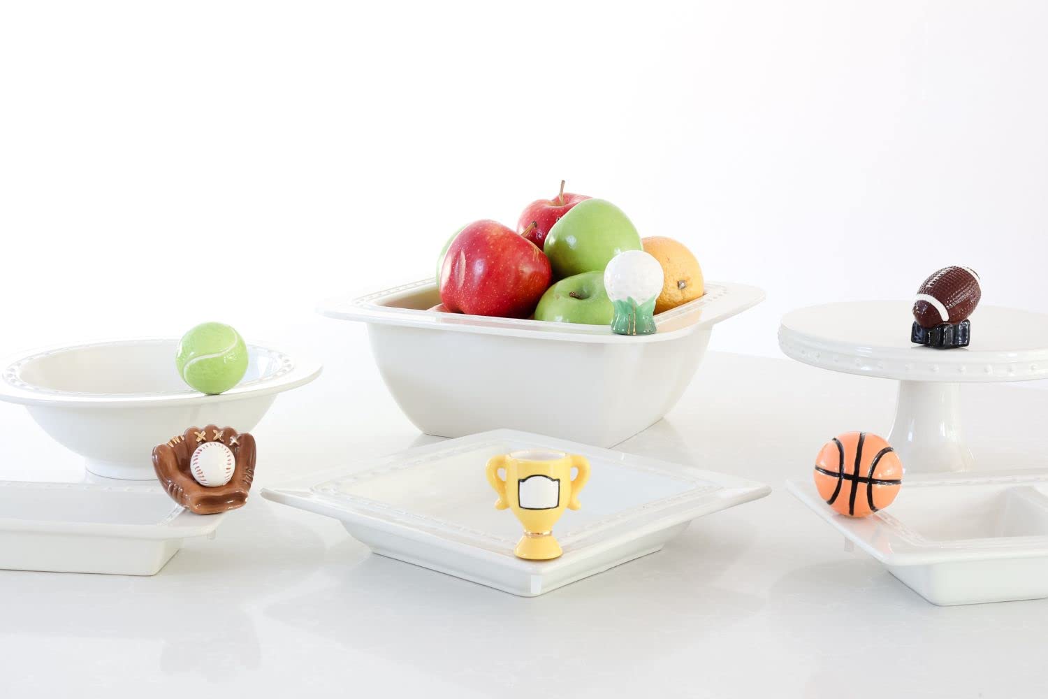 nora fleming Game, Set, Match (Tennis Ball) A72 - Hand-Painted Ceramic Unique Décor - Summer Minis for the Home and Office