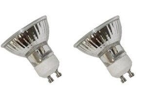 anyray 2-bulbs compatible for gu10 120v 35w mr-16 q35mr16 35 watts jdr c halogen bulb lamp