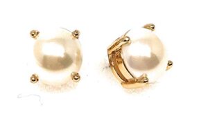 kate spade new york cream pearl gold plated stud earrings