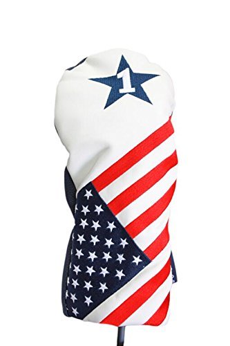 USA 1 & X Headcover Patriot Golf Vintage Retro Patriotic Driver Fairway Wood Head Cover Fits All Modern Fairway Wood Clubs