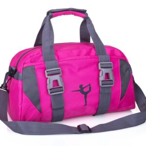 Small/Large Dance Duffle Bag For Girls Sport Gym Bags For Women Yoga Bag (Rose, Large)