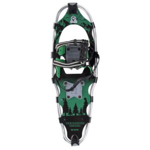 yukon charlie's advanced 8x25 inch men's snowshoe kit with aluminum poles & bag