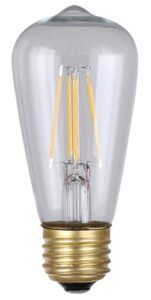 led vintage bulb, b-lst45-4, e26 socket, 4w st45 shape, 2200k, 320 lumen, dimmable, 15000 hours