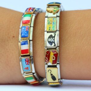 NewCharms State of Florida Photo Flag Italian Charm Bracelet Jewelry Link 9mm