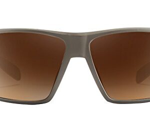 Native Eyewear Sightcaster Polarized Rectangular Sunglasses, Desert Tan/Bronze, 64 mm