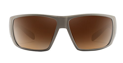 Native Eyewear Sightcaster Polarized Rectangular Sunglasses, Desert Tan/Bronze, 64 mm