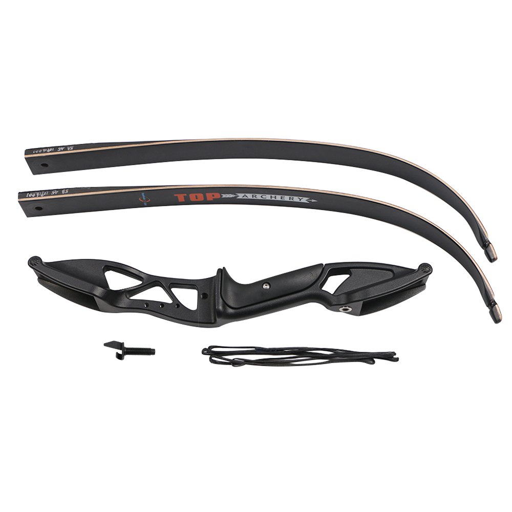 TOPARCHERY Archery Takedown Recurve Bow 60inch Right Handed Riser Bow for Hunting Target Shooting 30-50Lbs Hunting Target Practice Adults with Bow Stringer (YY35LBS)