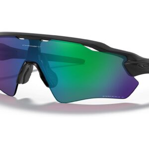 Oakley Men's Radar EV Path Sunglasses Polarized Rectangular, Matte Black w/Prizm, 38 mm