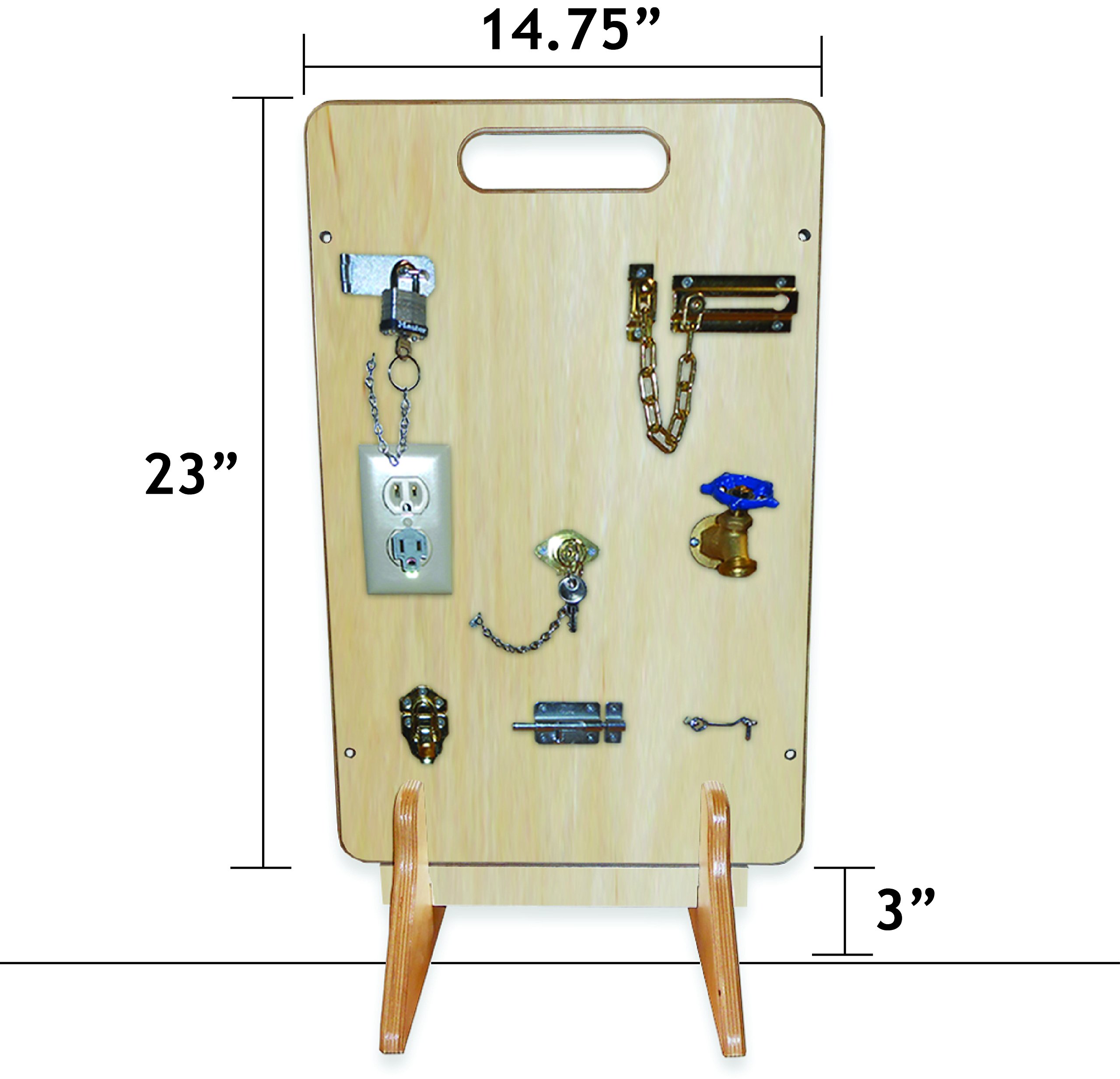 Rehabilitation Advantage Wood Manipulation Activity Board