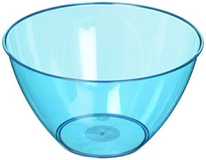 amscan vibrant caribbean blue plastic bowls - 24 oz. (36 pcs.) - durable & stylish party essential - perfect for all occasions