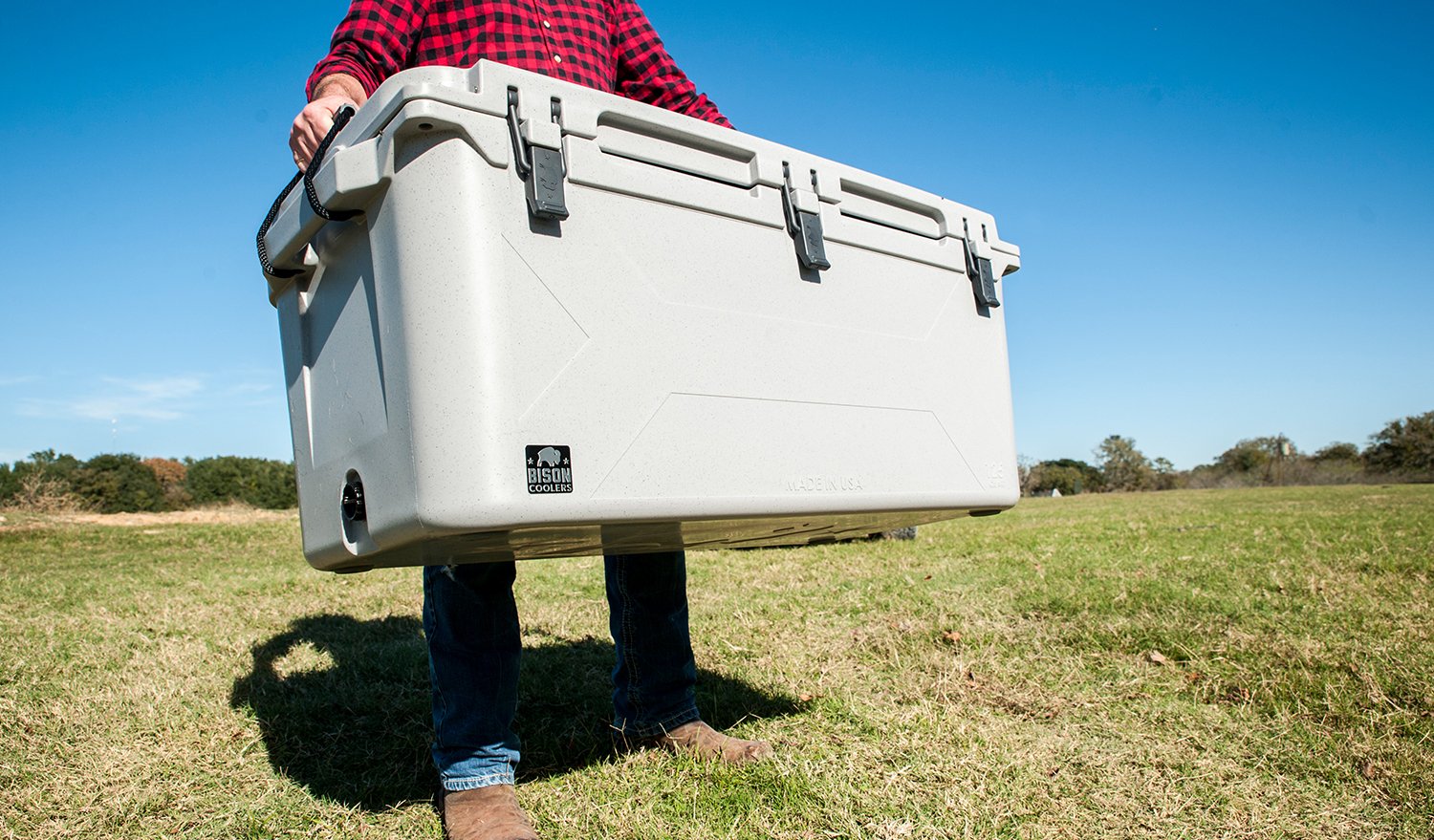 Bison 125 Quart Hard Cooler, Camping Cooler, Fishing Cooler, Insulated Cooler, Boat Cooler, Rotomolded Cooler, Ice Chests, Camping Coolers, Marine Cooler, Hard Shell Cooler