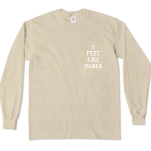 AA Apparel The Life of Pablo Tour | I Feel Like Pablo Long Sleeve Shirt (Extra Extra Large, Sand)