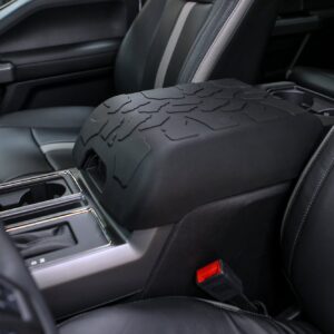 Boomerang® Tire Tread Armpad™ for Ford F150 (2015-2021) - Flow-Through Console Version - Center Console Armrest Cover