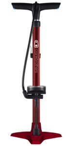 gem floor pump - stamped base - red