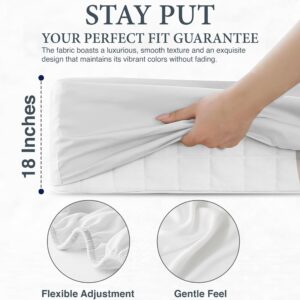 Egyptian Cotton Queen Sheets Deep Pocket 100% Egyptian Cotton Sheets 800 Thread Count Bed Sheet 4 Piece - Extra Long-staple Cotton Sheets and Breathable & Sateen Weave Bed Sheet (White)