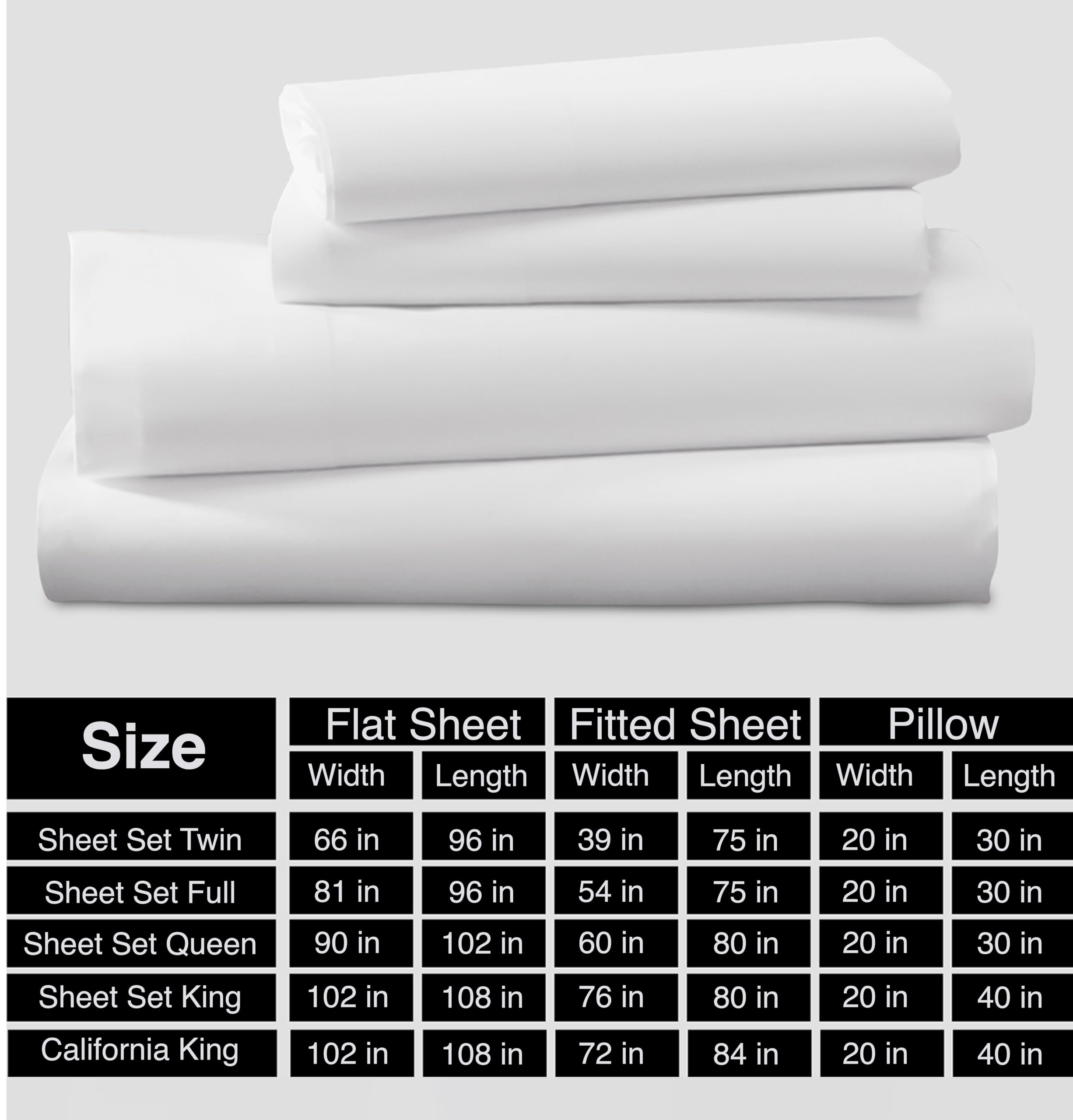 Egyptian Cotton Queen Sheets Deep Pocket 100% Egyptian Cotton Sheets 800 Thread Count Bed Sheet 4 Piece - Extra Long-staple Cotton Sheets and Breathable & Sateen Weave Bed Sheet (White)