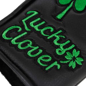 Lucky Clover Black Headcover for Scotty Cameron Taylormade Odyssey Blade