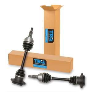 trq front cv axle shaft assembly pair compatible with 99-07 silverado sierra tahoe