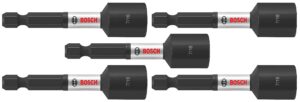 bosch itns7162b 5-pack 2-9/16 in. x 7/16 in. impact tough nutsetters