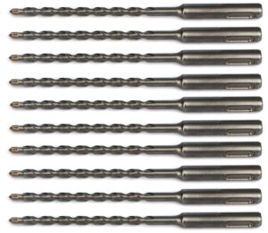 oxtul 10pcs sds plus hammer drill bits 3/16"x6"