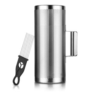 metal guiro 12"x 5" stainless steel with scraper latin percussion instrument,by vangoa