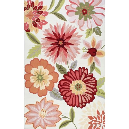 nuLOOM Hand Tufted Palm Springs Area Rug, 6' x 9', Pink