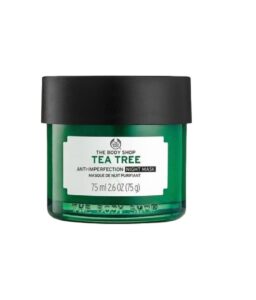 the body shop tea tree anti-imperfection night mask, 2.6 fl oz (vegan)