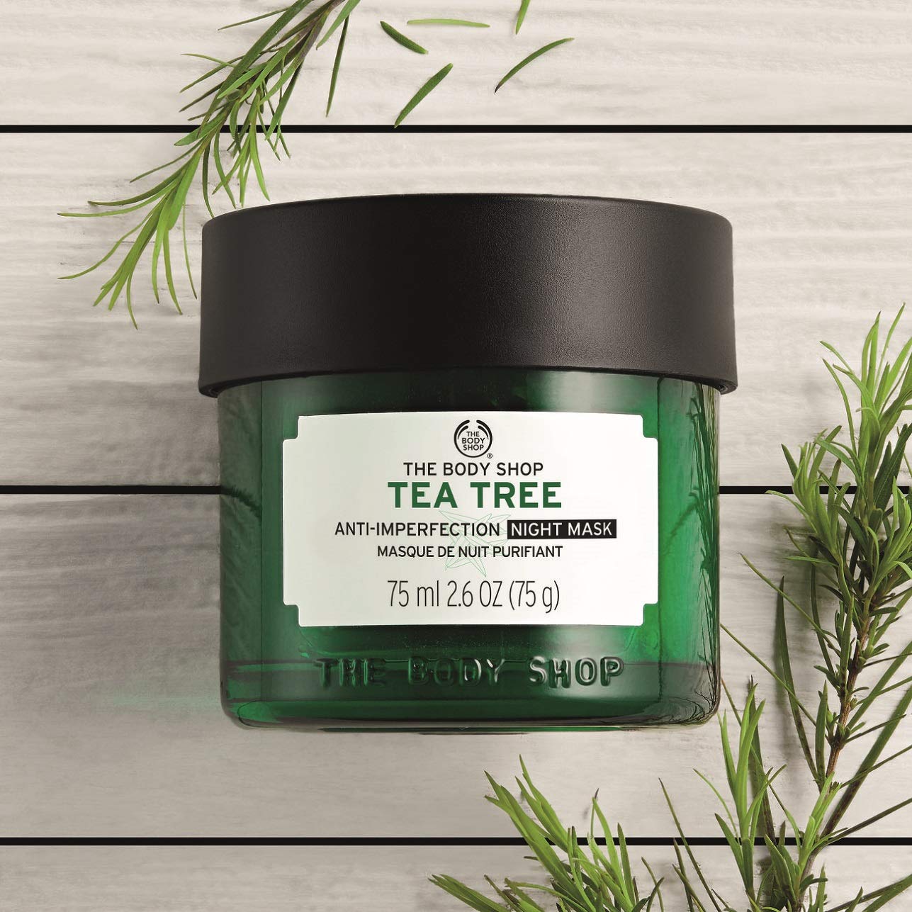 The Body Shop Tea Tree Anti-Imperfection Night Mask, 2.6 Fl Oz (Vegan)