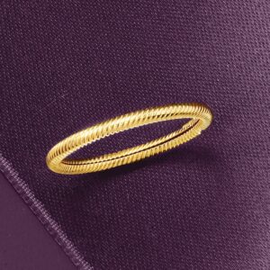 Ross-Simons 18kt Yellow Gold Twisted Ring. Size 8