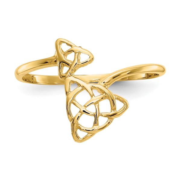 IceCarats 14K Yellow Gold Celtic Love Knot Ring Size 7