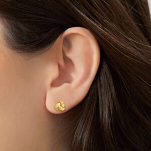 RS Pure by Ross-Simons 14kt Yellow Gold Love Knot Stud Earrings