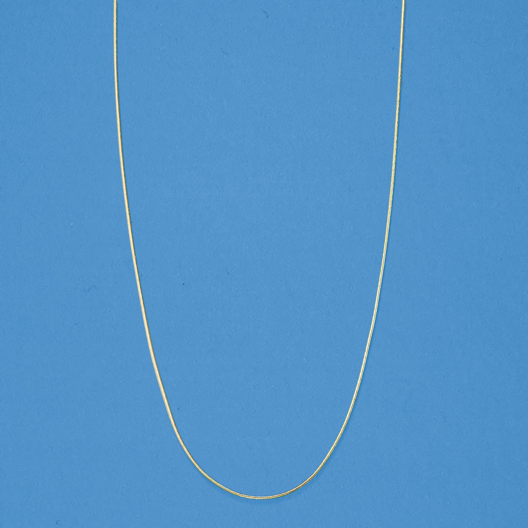 Ross-Simons 0.8mm 14kt Yellow Gold Adjustable Snake-Chain Necklace. 22 inches