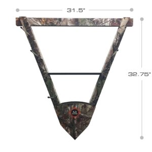 Rush Creek Creations unisex adult RealTree Camo 2 in 1 Bow Rack, REALTREE Camo, 31.5 x 32.7 US