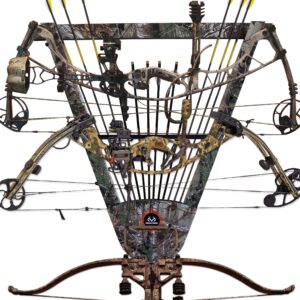 Rush Creek Creations unisex adult RealTree Camo 2 in 1 Bow Rack, REALTREE Camo, 31.5 x 32.7 US