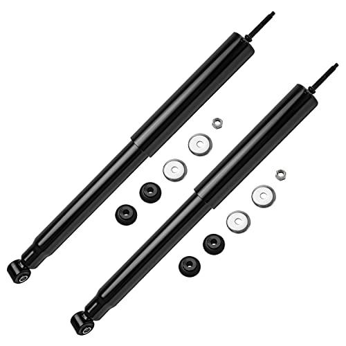 Detroit Axle - 2WD Rear Shock Absorbers for 1997-2003 Ford F-150, 1998 1999 2000 2001 2002 Replacement 2 Rear Shocks Pair Set [Except 7700LB GVW]