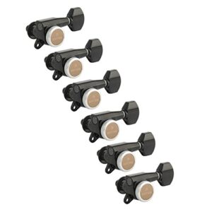 gotoh magnum lock-trad 6-in-line guitar tuners, black