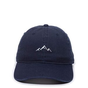 Outdoor Cap One Size Fits Most Mountain Dad Hat, Navy