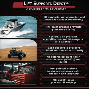 Lift Supports Depot Qty (2) Replaces 7249-2Pk Lift Supports For Weather Guard Saddle Box Shocks Struts