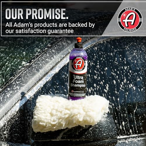 Adam's Polishes Ultra Foam Shampoo Gallon - Our Most Sudsy Car Shampoo Formula Ever - pH Neutral Formula For Safe, Spot Free Cleaning - Ultra Slick Formula That Wont Scratch or Leave Water Spots