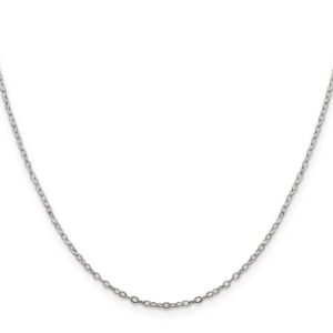 IceCarats 925 Sterling Silver 1.5mm Oval Cable Chain Necklace 20 inch